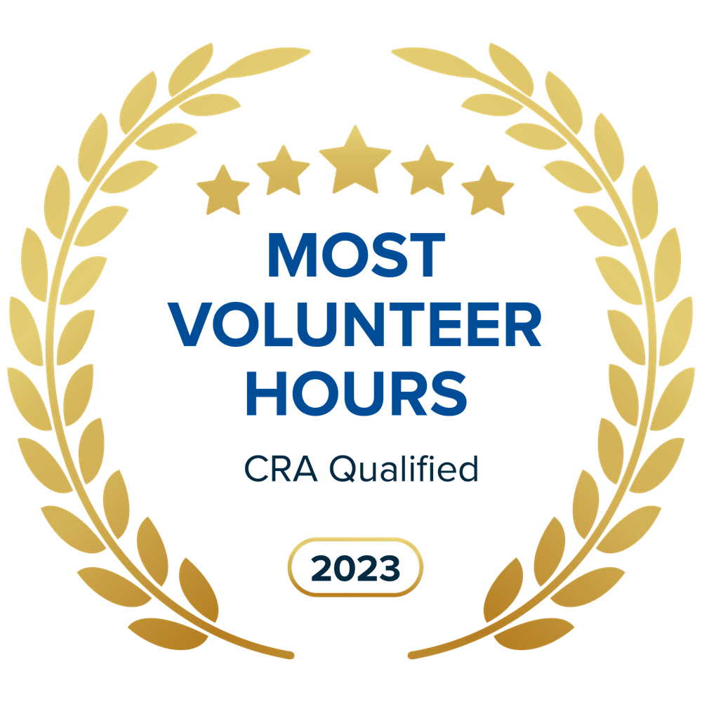Most volunteer hours that are CRA qualified