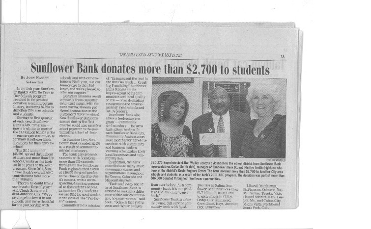 junction city donation