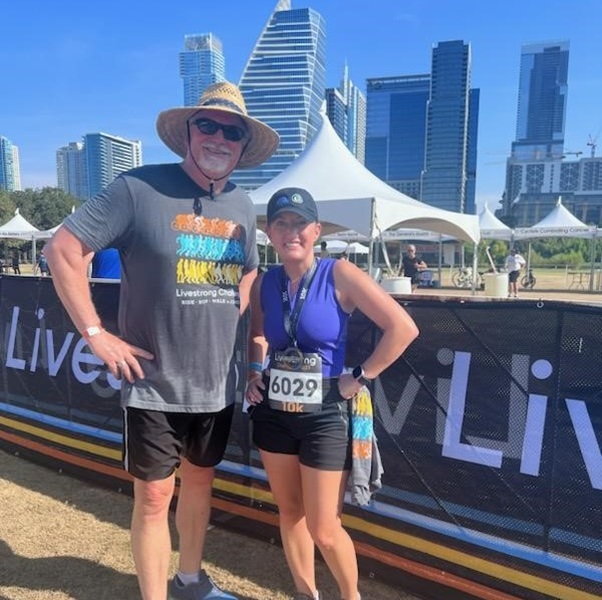 Two Sunflower Bank LIveStrong Challenge Participates in Downtown Austin