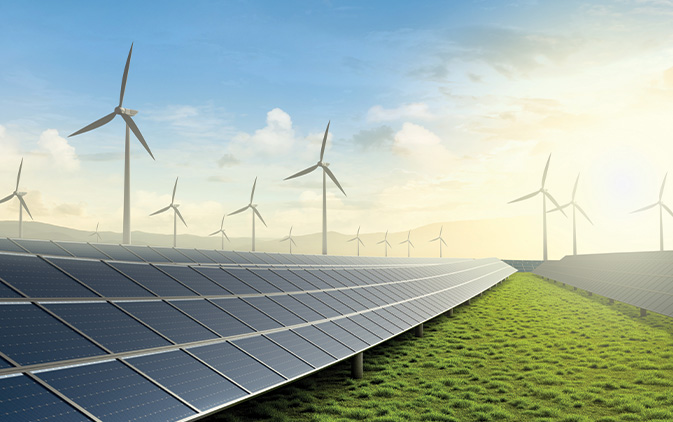 Windturbines and Solar Panels