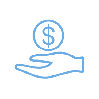 hand holding dollar sign icon