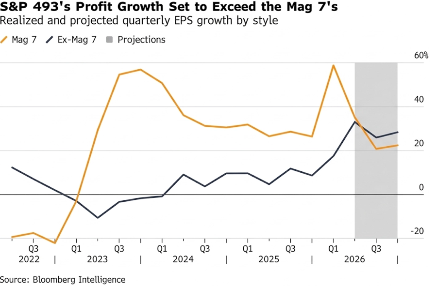 sp 493's profit growth set to exceed the mag 7's sp 493's profit growth set to exceed the mag 7's