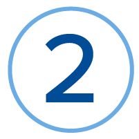 Number 2 with circle around it