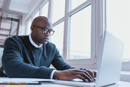 man on laptop