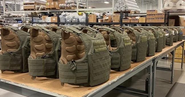 TYR Tactical Plate Carriers in the facility