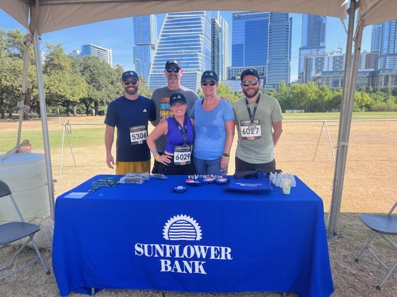 group of people smiling after a run