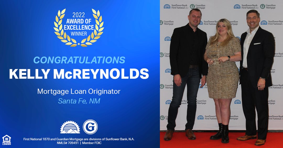 Kelly McReynolds winning excellence award