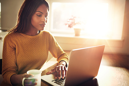 woman on laptop