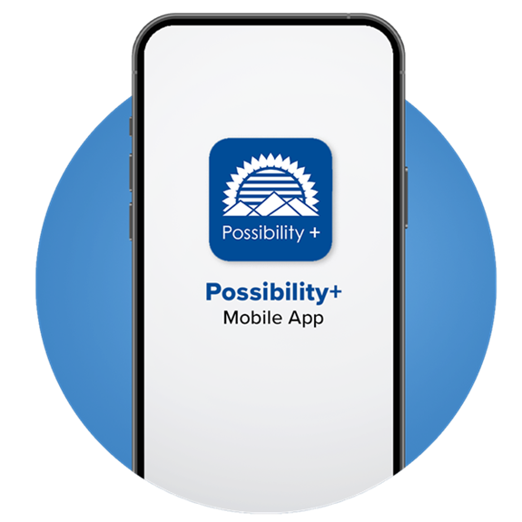 Sunflower Bank Possibility+ Mobile App phone