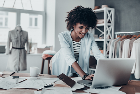 woman on laptop