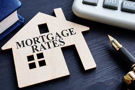 mortgage rates house cut out