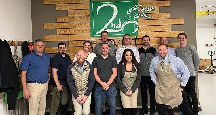 Group volunterring at Second Harvest