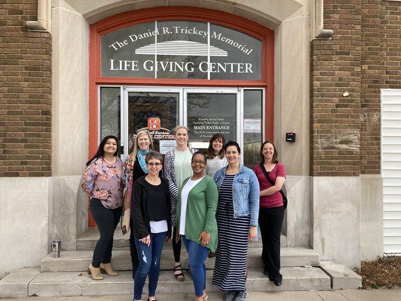 Sunflower Bank Employees at Life Giving Center