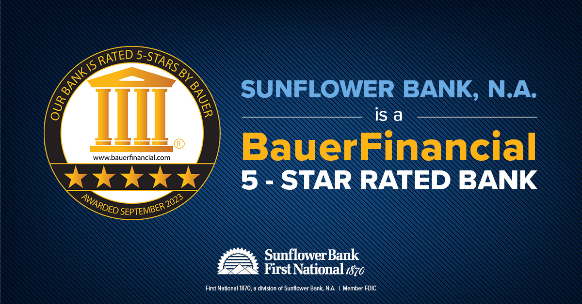 Bauer Financial 5 Star Rated Bank Award for September 2023