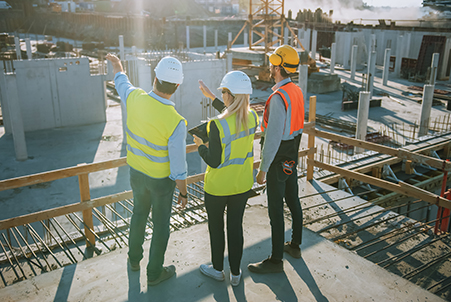 group of construction workers